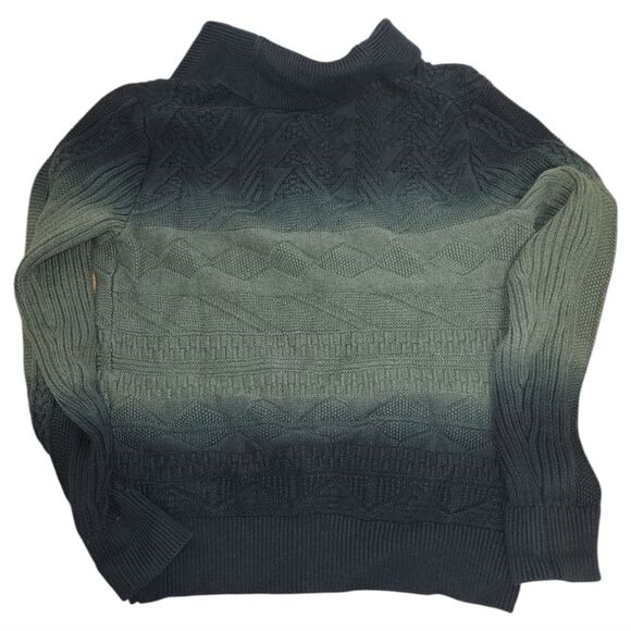 Banana Republic Men’s Sweater Shawl Cardigan Sz L  Green Ombre dye - Picture 3 of 8